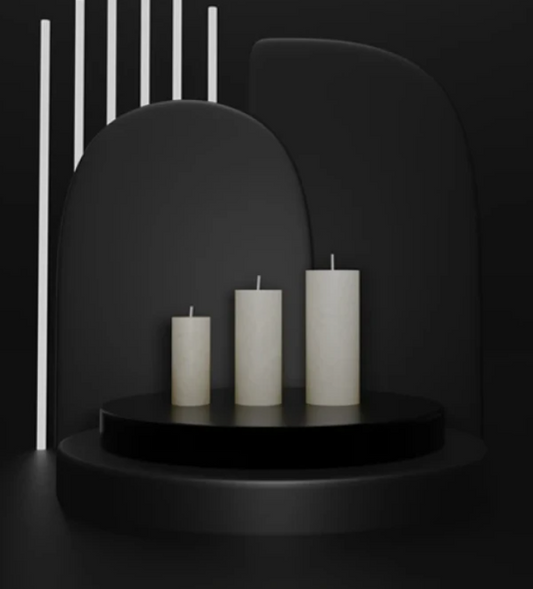 Vela de Cera de Palma Redonda Premium Design Clássico The Classic Collection | AROMATIC•89• | Exclusivo Portugal