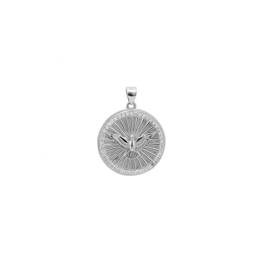 Medalha Espirito Santo com Zircónias