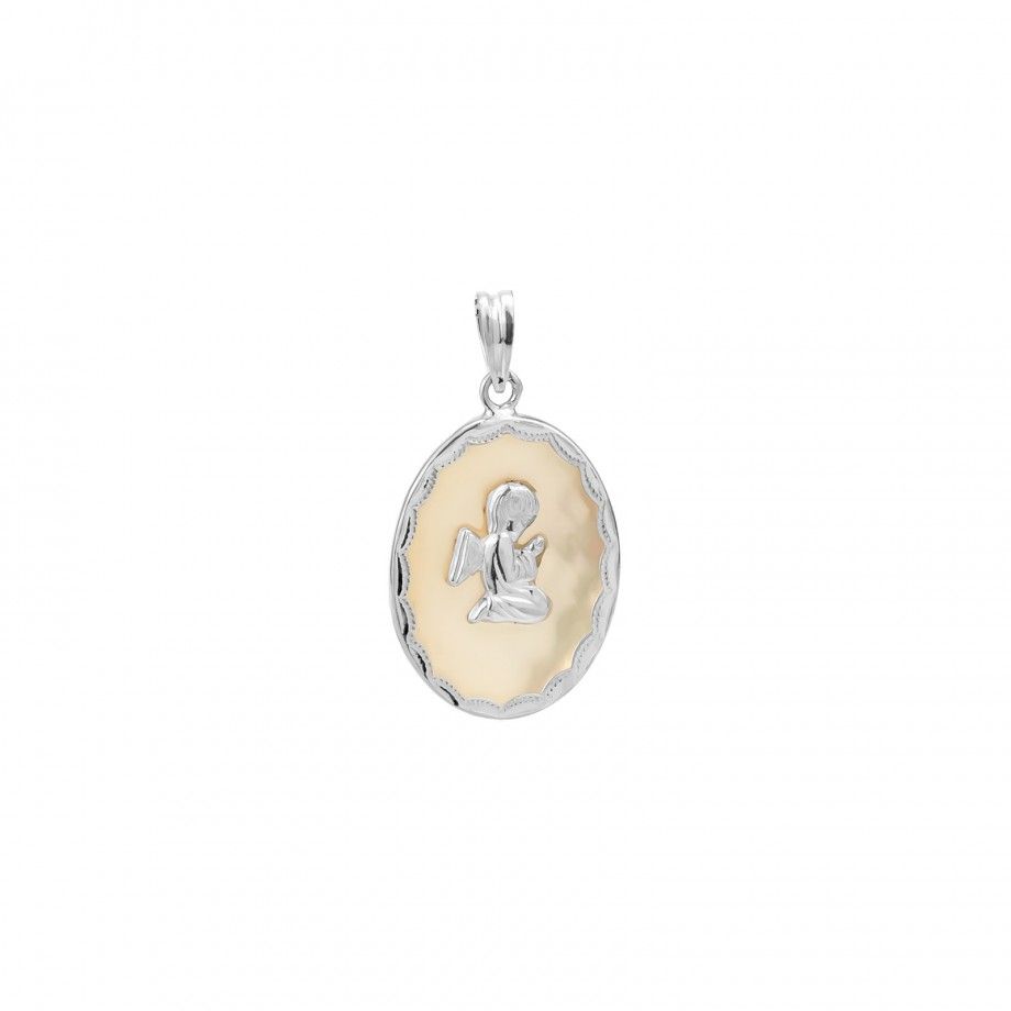 Mother-of-Pearl Medal - Angel Gabriel 