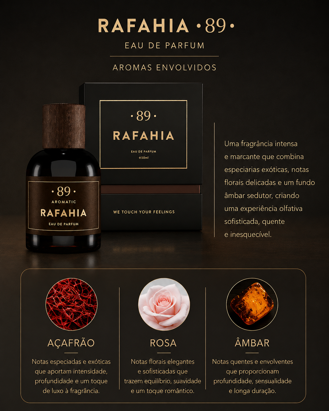 Conjunto Descoberta Perfumes "Initium" AROMATIC•89• | 3 Amostras Premium 2ml