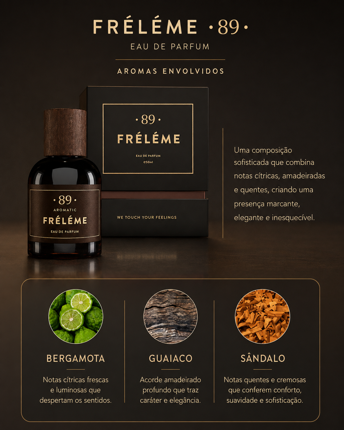 Fréléme Eau De Parfum Feminino AROMATIC•89• | 50ml Fragrância Premium