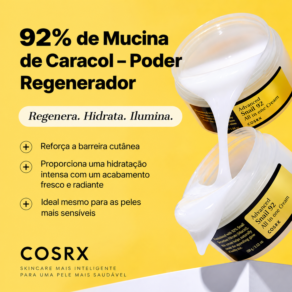COSRX Advanced Snail 92 Creme Tudo-em-Um - 100 g