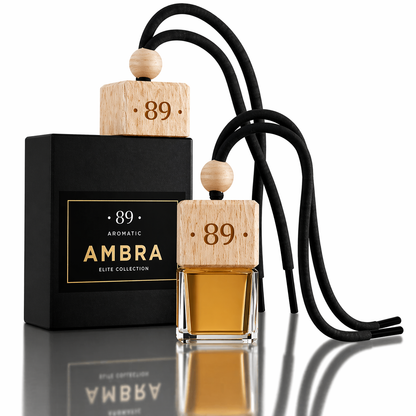 Car Hanging Glass Air Freshener AROMATIC•89• | Sophisticated Design Premium Fragrance