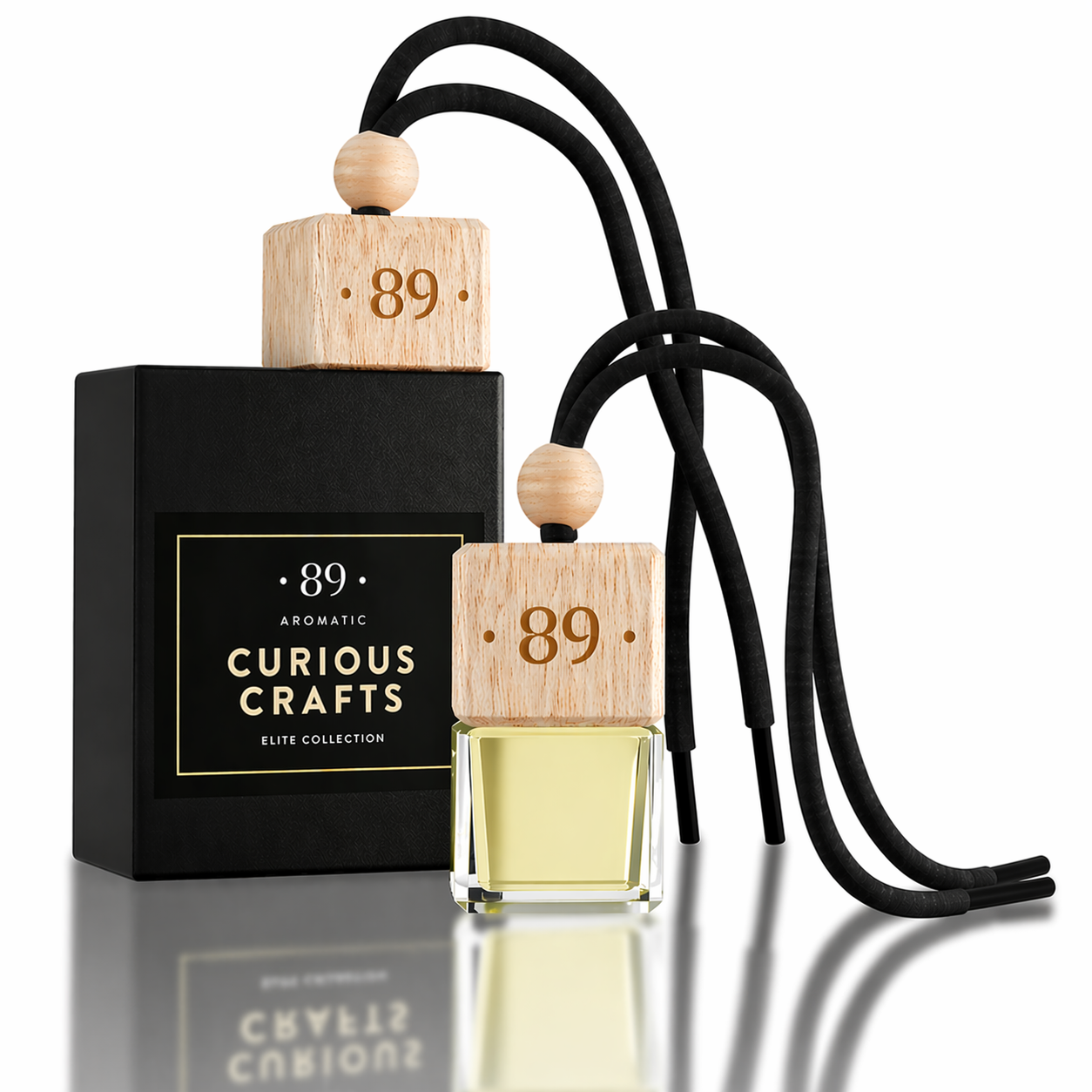 Ambientador Suspenso Vidro Carro AROMATIC•89• | Design Sofisticado Fragrância Premium