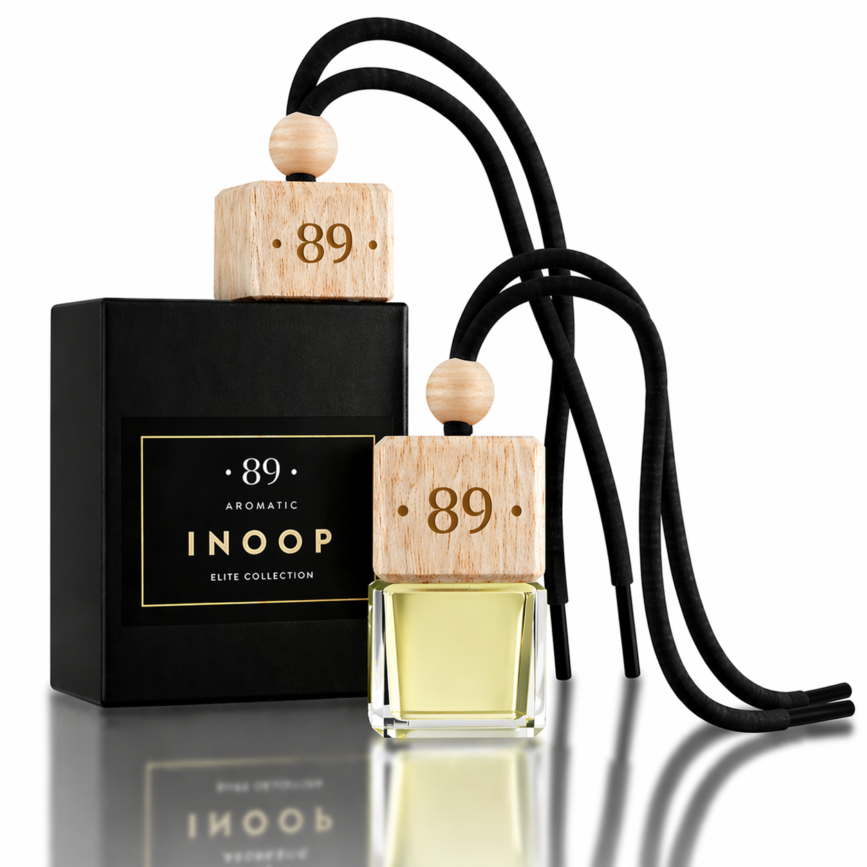 Car Hanging Glass Air Freshener AROMATIC•89• | Sophisticated Design Premium Fragrance