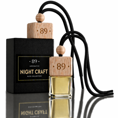Car Hanging Glass Air Freshener AROMATIC•89• | Sophisticated Design Premium Fragrance