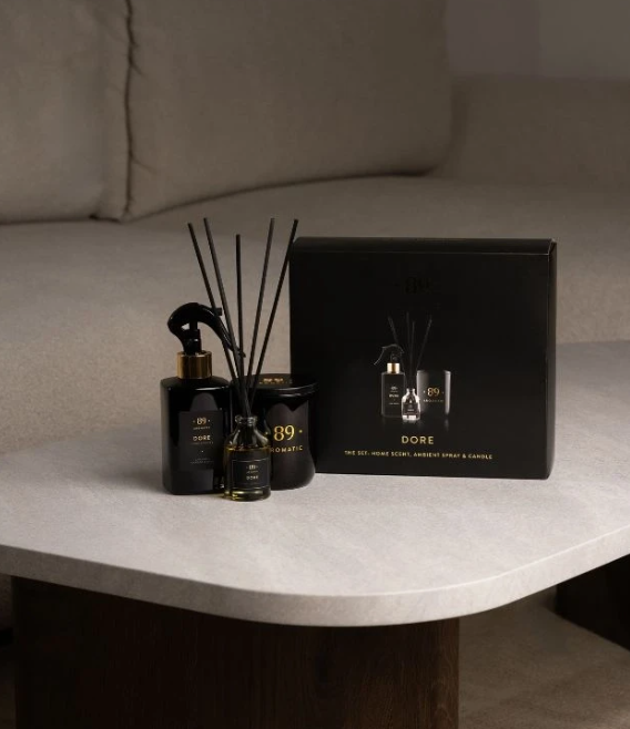 Conjunto Fragrância para Casa Spray de Ambiente e Vela Perfumada Premium | AROMATIC•89• | Exclusivo