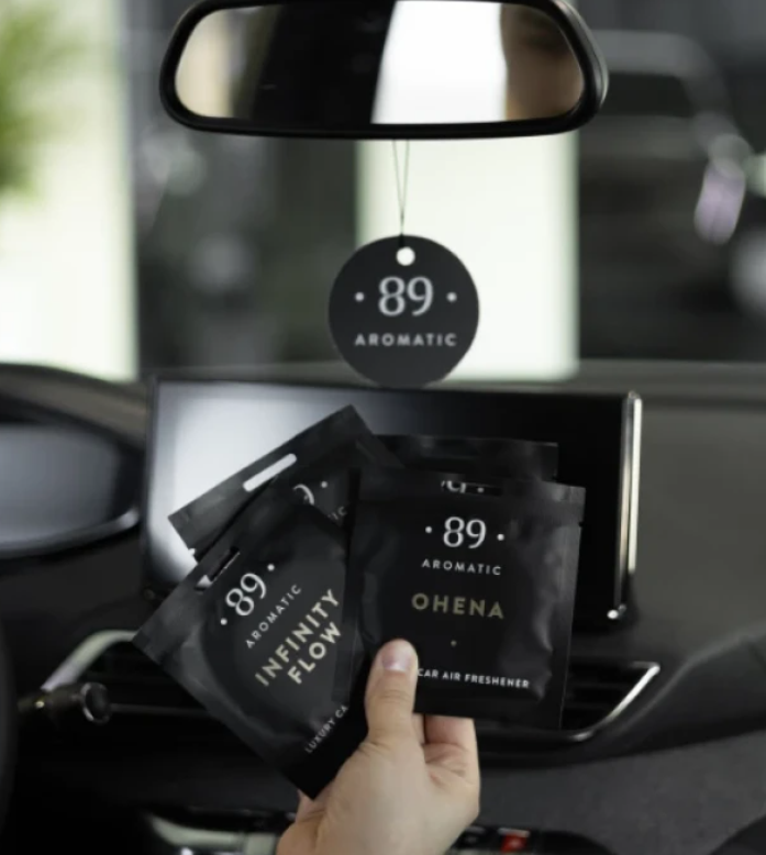 Car Paper Air Freshener AROMATIC•89• | Premium Long-Lasting Fragrance, Economical