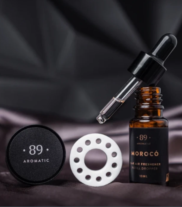 Gotas Purificador Ar Carro AROMATIC•89• | Fragrância Concentrada Personalizável