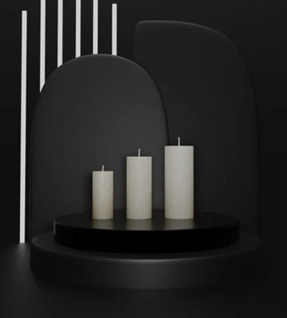 Round Palm Wax Candle AROMATIC•89• | The Classic Collection Premium Fragrance