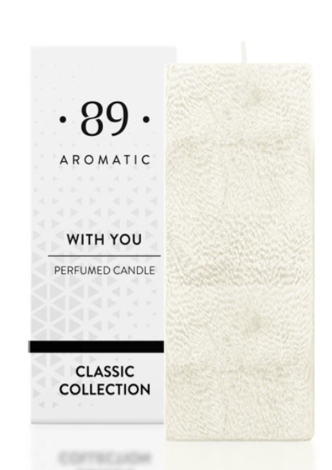 Square Palm Wax Candle AROMATIC•89• | The Classic Collection Premium Fragrance