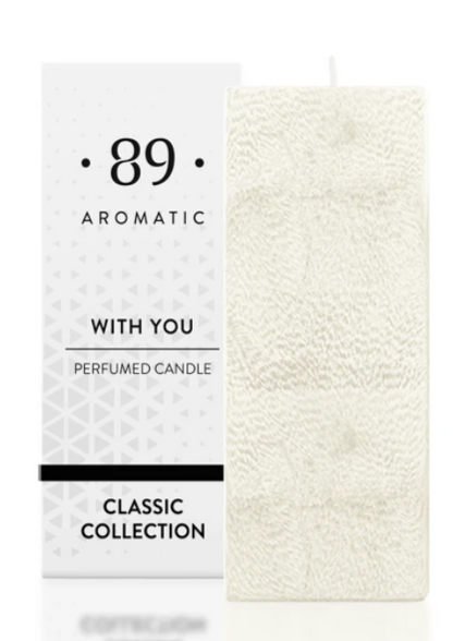 Square Palm Wax Candle AROMATIC•89• | The Classic Collection Premium Fragrance