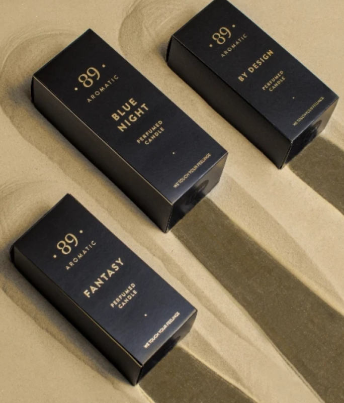 Vela Cera Palma Redonda AROMATIC•89• | Design Clássico Fragrância Premium