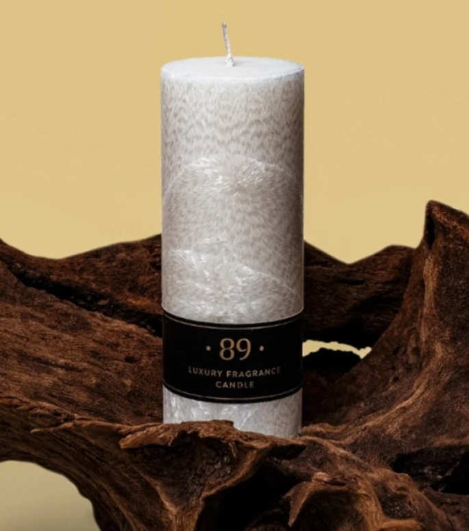 Vela Cera Palma Redonda AROMATIC•89• | Design Clássico Fragrância Premium