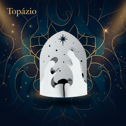 Banner Carmo Joalheiros - presépio decorativo Galileia em aço inox