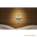 Banner Pendente Pequeno Cruz Com Cristo - Carmo Joalheiros