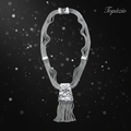 Banner Topázio - Colar Trapézio Feminino Prateado Moderno