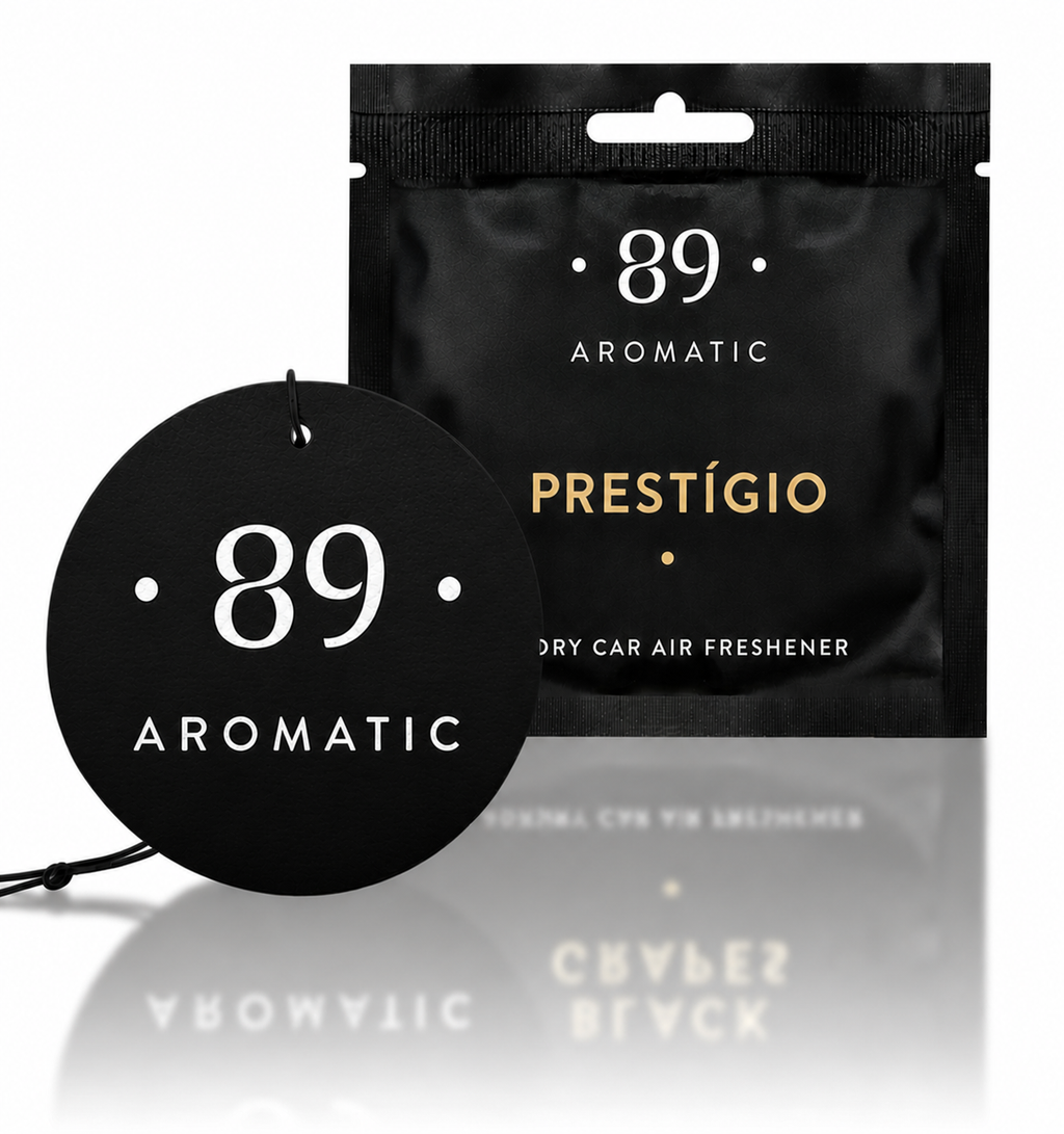 Ambientador Papel Carro AROMATIC•89• | Fragrância Premium Duradoura Económico
