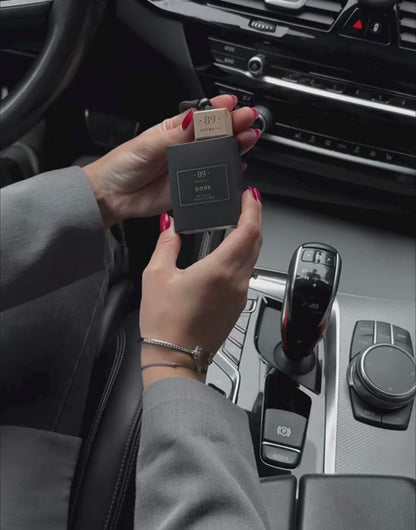 Car Hanging Glass Air Freshener AROMATIC•89• | Sophisticated Design Premium Fragrance